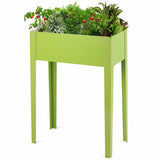 Metal Garden Bed with 2 Bottom Drainage Holes for Planter
