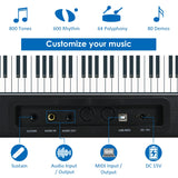 Full Size Weighted 88-Key Digital Piano for Beginner-Black