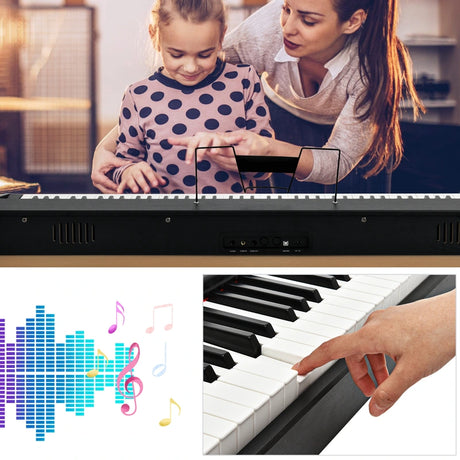 Full Size Weighted 88-Key Digital Piano for Beginner-Black