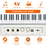 Full Size Weighted 88-Key Digital Piano for Beginner-White