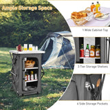 Folding Pop-Up Camping Storage Cabinet with Bag M Size
