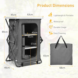 Folding Pop-Up Camping Storage Cabinet with Bag M Size