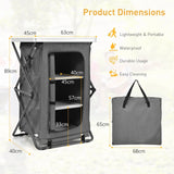 Folding Pop-Up Camping Storage Cabinet with Bag M Size