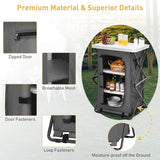 Folding Pop-Up Camping Storage Cabinet with Bag M Size