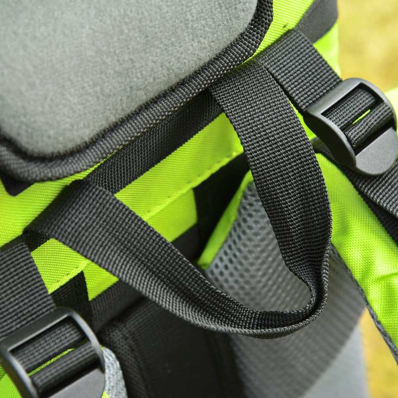 HOMCOM Baby Hiking Backpack Carrier Child Carrier with Ergonomic Hip Seat Detachable Rain Cover Adjustable Straps Stand for Toddler 6 - 36 Months Green