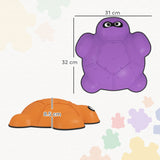 AIYAPLAY 6-Piece Balance Stepping Stones with Non-Slip Edge, Indoor Outdoor Obstacle Courses for Ages 3-8 Years, Multicoloured