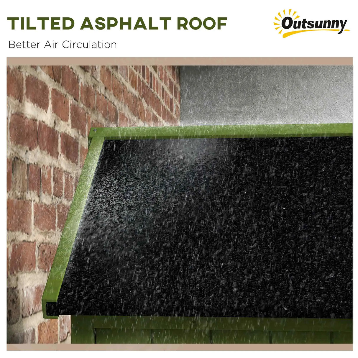 Outsunny Small Shed, Tall Slim Wooden Garden Shed with 3 Removable Shelves and Roof Hatch, Compact Outdoor Tool Storage Cabinet with Asphalt Roof and Door Latch, 77 x 54.2 x 179 cm, Green