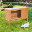 Pawhut Guinea Pigs Hutches,90Lx45Wx65H cm-Fir Wood