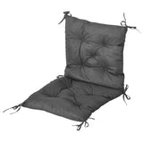 Outsunny Set of Two Outdoor Seat Cushions - Dark Grey