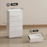 HOMCOM Chest of Drawers, 5-Drawer Storage Cabinets, Modern Dresser, Storage Drawer Unit for Bedroom