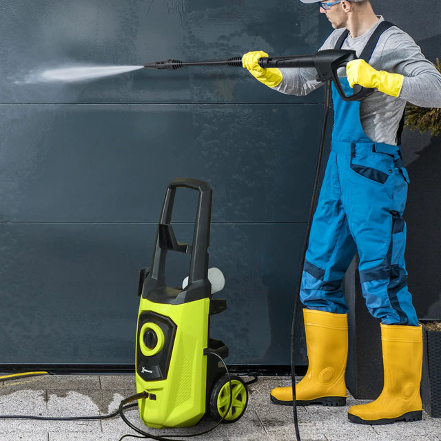 DURHAND 1800W High Pressure Washer, 150 Bar Pressure, 510 L/h Flow, High-Performance Portable Power Jet Wash Cleaner Green