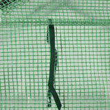 Outsunny Walk in Greenhouse with Shelves Steeple Green House for Garden Grow House Removable Cover 143x138x190cm, Green