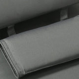 Outsunny Garden Sun Lounger Cushion Replacement Soft Sunbed Reclining Chair Relaxer Pad with Pillow, Cushion ONLY - Grey