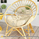 Outsunny Set of Two 60cm Outdoor Cushions - Beige