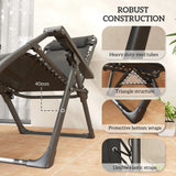 Outsunny Set of Two Reclining Sun Loungers, with Cushion - Black