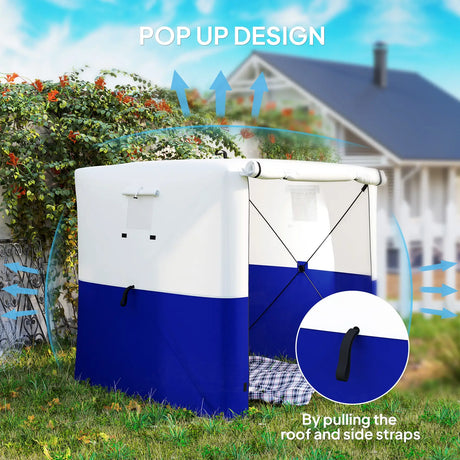 Outsunny 2 x 2m Pop-Up Gazebo, with Accessories - Dark Blue