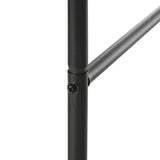 Outsunny Outdoor Garden Arch, Metal Garden Arbor for Climbing Plants, Roses, Vines, Wedding Arch for Outdoor, 140L x 40W x 240H cm, Black