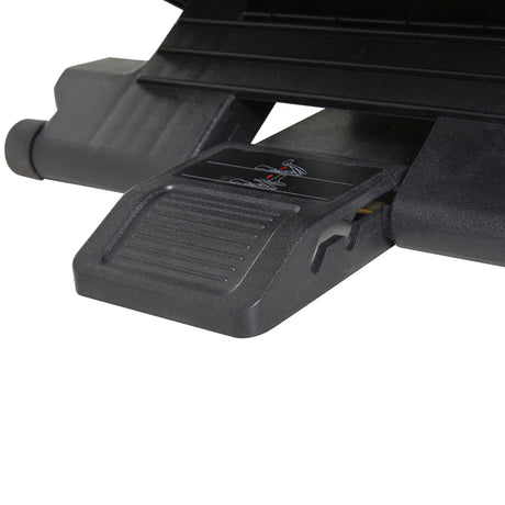 HOMCOM 0-30 Three-Height Under-Desk Support Footrest - Black