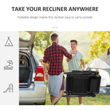 Outsunny Zero Gravity Chair Set of 2, Metal Frame Texteline Armchair Outdoor Folding and Reclining Sun Lounger with Head Pillow for Patio Decking Gardens Camping, Black