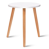 Multifunctional Round Side End Table with Modern Design for Living Room/Bedroom/Office