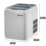 Portable Electric Ice Cube Maker 2.6L-Silver