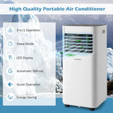 9000 BTU 3-in-1 Portable Air Conditionerwith Fan and Dehumidifier Mode-Black