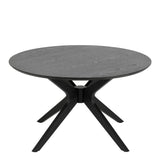 I_Duncan Round Coffee Tablein Black 80x45cm