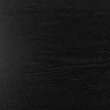 Seaford Wide Black Metal Bookcase with 4 Black Oak Shelves