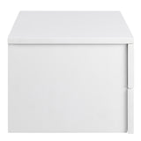 Avignon Bedside Table with 2 Drawers in White