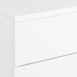 Avignon Bedside Table with 2 Drawers in White