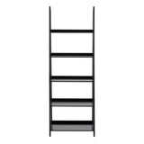 Wally Bookcase with 5 Shelves in Black