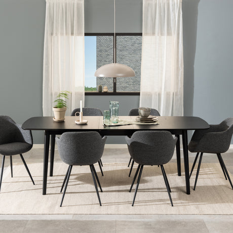 Montreux Rectangular Dining Table in Black