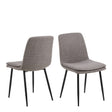 Becca Dining Chair in Light Brown Set of 4