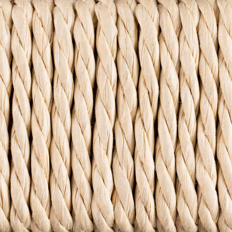 Alvin Weaved Stool in Off White