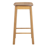 Barlow Bar Stool Without Back in Matt Oak Set of 2