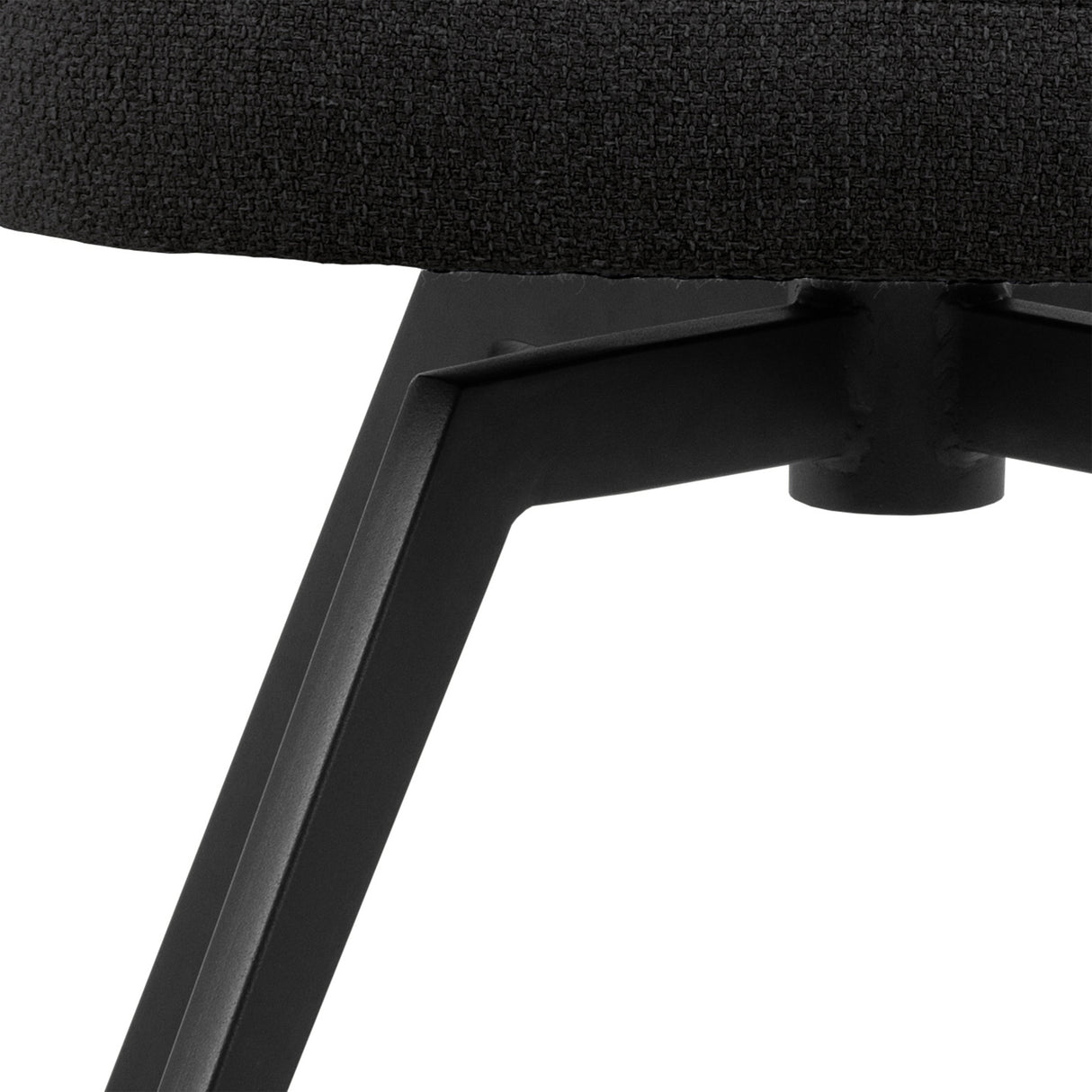 Darlene Dining Chair with Armrest and Swivel Function in Black