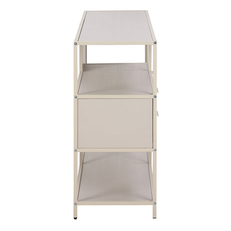 Seaford Grey Storage Unit with 2 Drawers and 3 Shelves