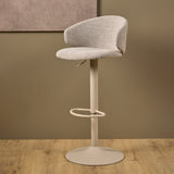 Ella Swivel Beige Bar Stool Set of 2