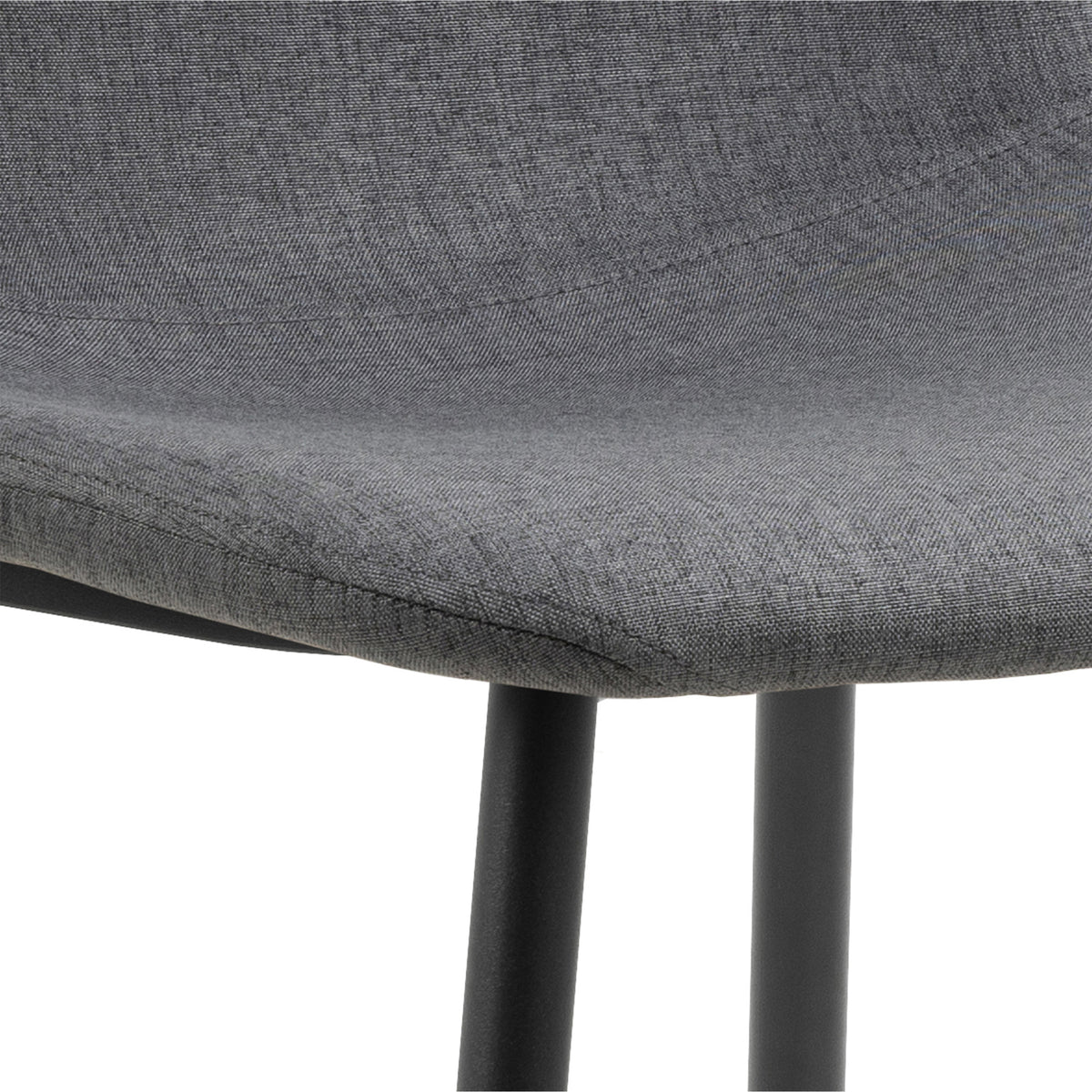 Wilma Dining Table Oak Top & Black Legs 120x75cm includes 4 Celia Dining Chairs in Light Grey