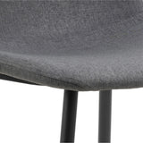 Wilma Dining Table Oak Top & Black Legs 120x75cm includes 4 Celia Dining Chairs in Light Grey