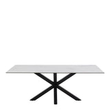 Heaven Dining Table with Ceramic White Top