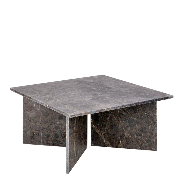 Vega Coffee Table with Marron Marble Top 140cm
