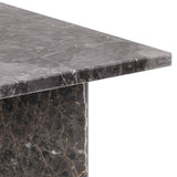 Vega Coffee Table with Marron Marble Top 140cm