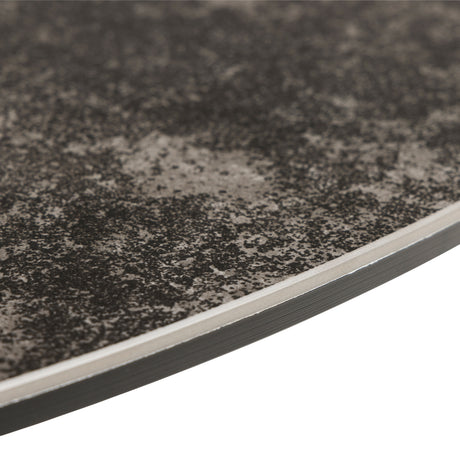 Heaven Round Dining Table with Ceramic Black Top