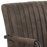 Yale Dining Table in Oak 120x75cm includes 4 Adele Fabric Dining Chairs in Grey