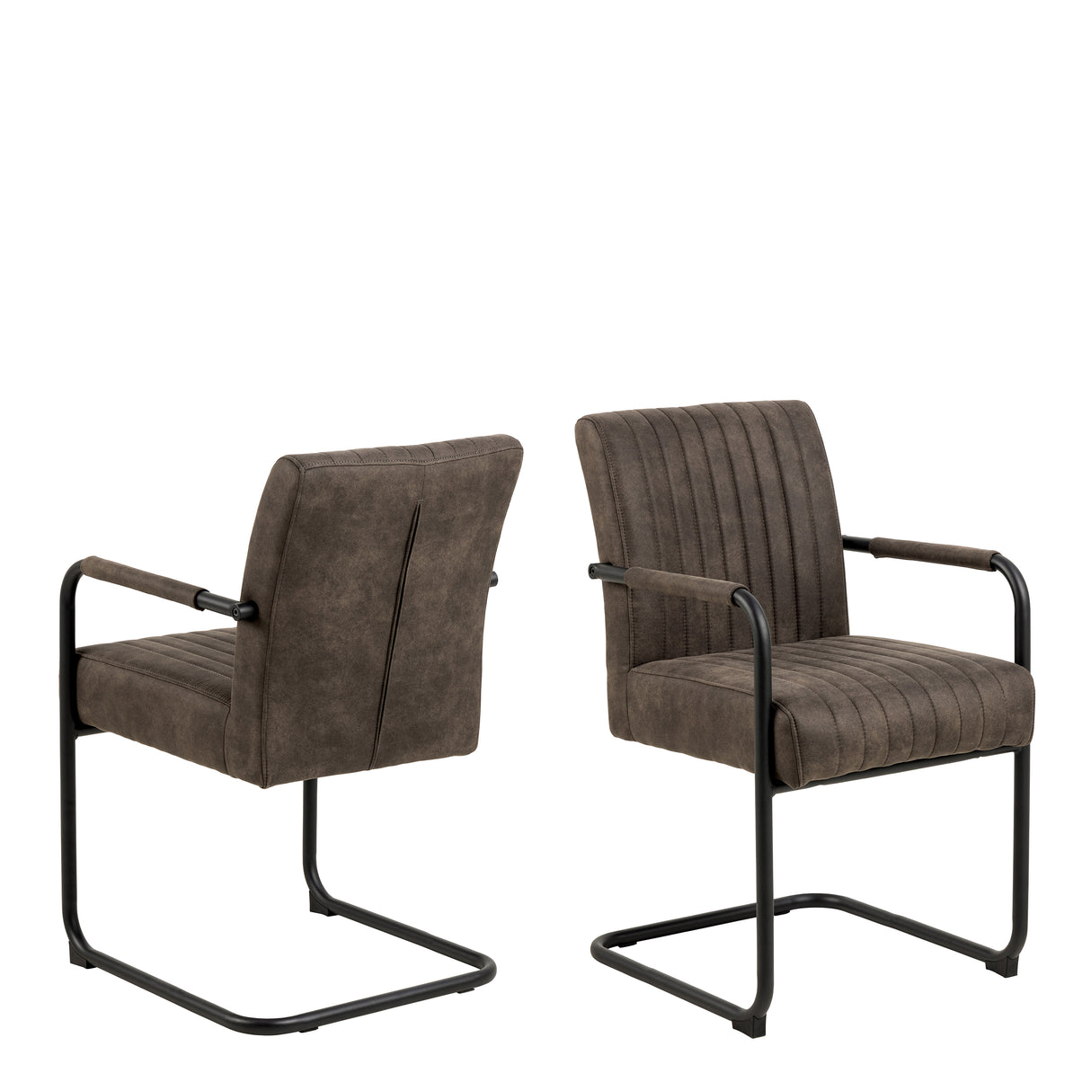 Yale Dining Table in Oak 120x75cm includes 4 Adele Fabric Dining Chairs in Grey
