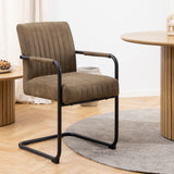 Yale Dining Table in Oak 120x75cm includes 4 Adele Fabric Dining Chairs in Light Brown
