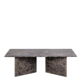 Vega Coffee Table with Marron Marble Top 90cm
