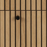 Albany Chest of 3 Drawers in Oak/Black Legs