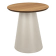 Soli Round Coffee Table in Oak/Grey 45x48cm